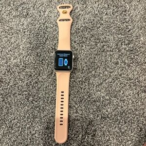 Apple Smartwatch with Pink Band